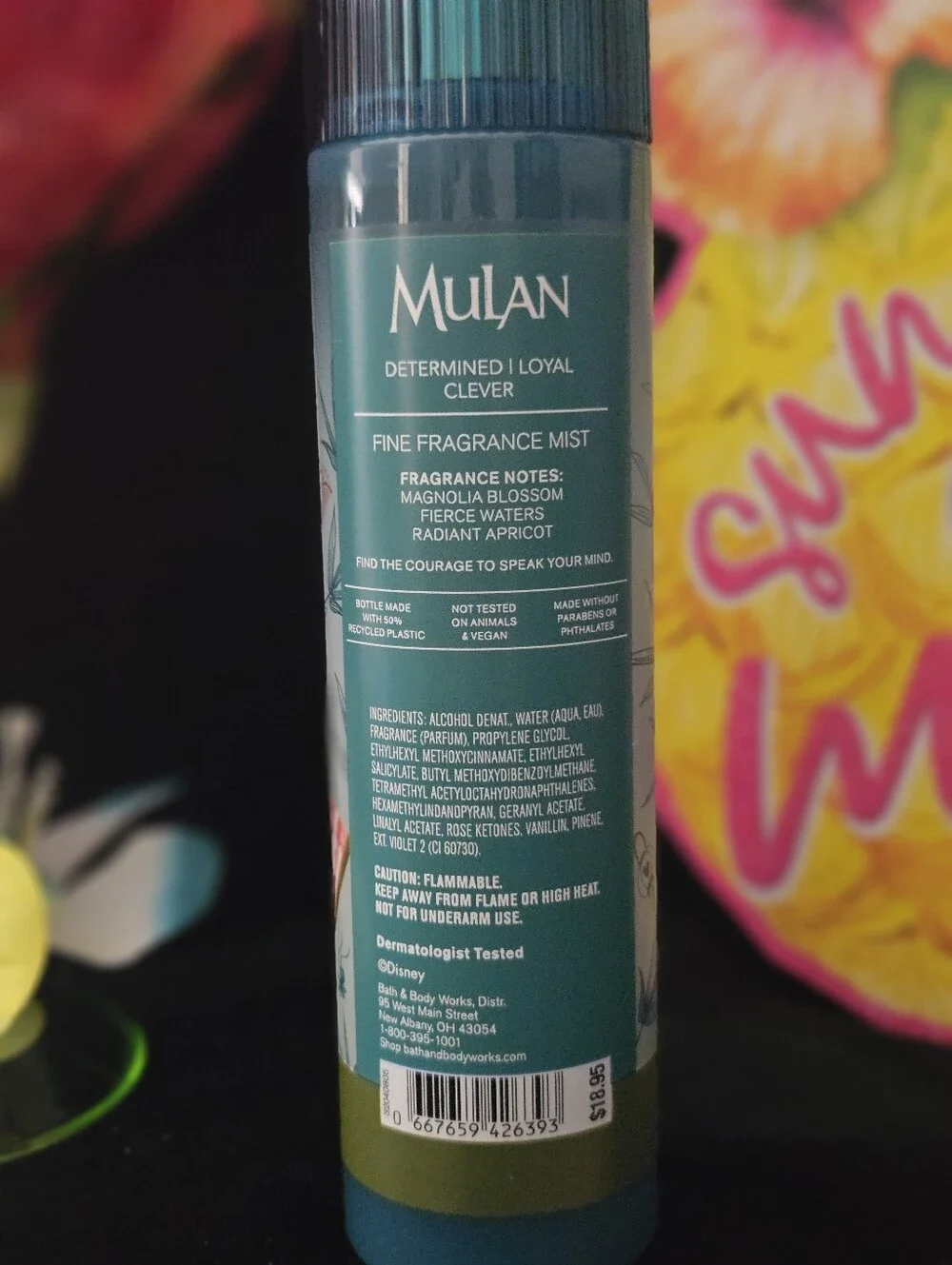 NWT Bath & Body Works Disney Princess Mulan Bodycare Set - Pink/Teal